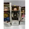 Image 3 : Ashton Drake Galleries Three Handcrafted Porcelain Dolls Born to be Famous Collection NEW in Box