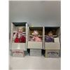 Image 1 : Ashton Drake Galleries Three Porcelain Dolls Clowns "Bubbles", Smooch" and "Sparkles"  NEW in Box