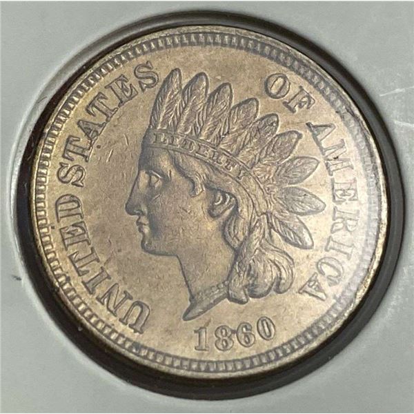 1860 Indian Head Cent MS64 RD