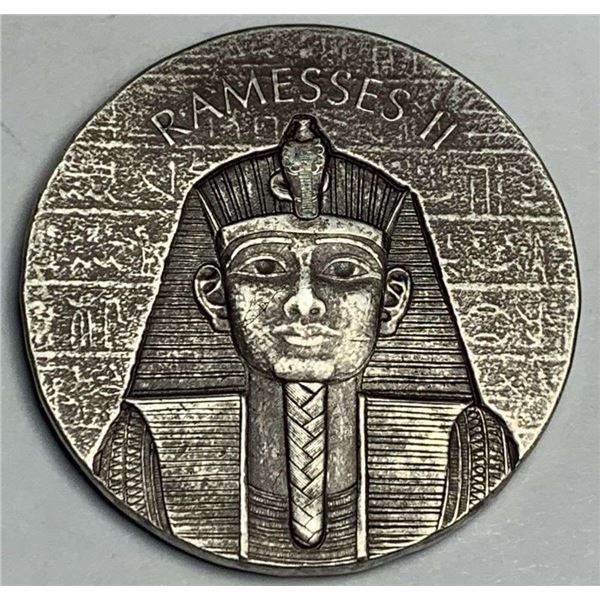 2017 Ramesses II 1000 Francs 2 ozt .999 Silver