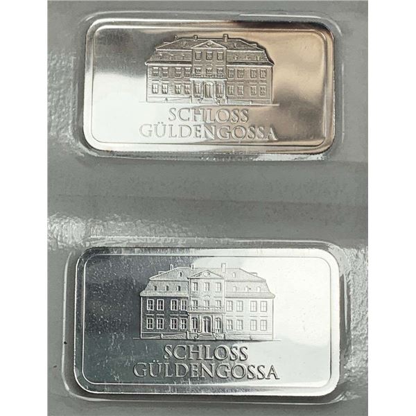 (2) Geiger Edelmetalle 50g .999 Silver Bar
