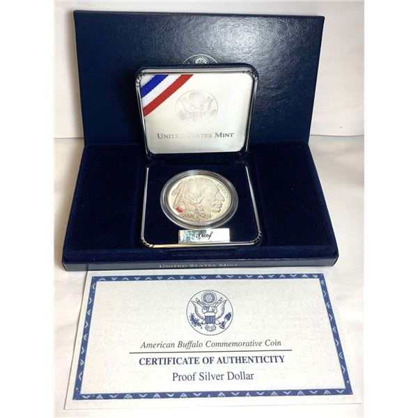 2001-P Smithsonian American Buffalo Proof Commemorative Silver Dollar