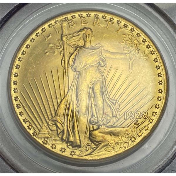 Last Minute! 1928 Gold $20 Saint Gaudens PCGS MS63
