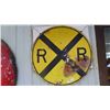 Image 1 : Railroad Metal Crossing Sign 30''