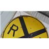 Image 2 : Railroad Metal Crossing Sign 30''