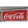 Image 1 : CocaCola Metal Sign 46'' x 115''