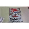 Image 1 : 2 Modern Mobiloil Signs 8'' x 12''