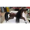 Image 1 : Wood Horse Display with Real Horse Hair Mane