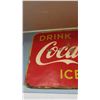 Image 2 : 1950s 'Drink CocaCola Ice Cold 7 Cents' Metal Sign 59'' x 36'' 