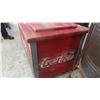 Image 2 : Painted Wood Coke Cooler with Metal Lining 40'' 