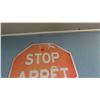 Image 2 : Stop / Arret Metal Traffic Sign 24''