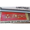 Image 1 : Melroe Equipment Metal Sign 48'' x 17'' 