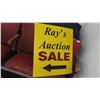 Image 1 : Rays Auction Sale Corrugated Sign 28'' x 24''