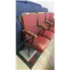 Image 2 : Set of 4 Old Theatre Seats 82'' Wide