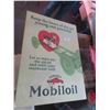 Image 1 : Vintage Mobiloil Hardboard Advertising Sign 20'' x 28''