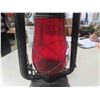 Image 3 : Vintage Beacon Barn Lantern with Red Glass