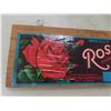 Image 2 : 1926 Rose Paper Label on Wood 5'' x 11 1/2''