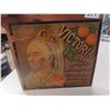 Image 1 : Victoria Fruit Crate Label Wood Sign 11 1/2'' x 11 1/2'' 