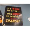 Image 2 : 2 Cardboard Gas & Transit Signs 26'' x 22''