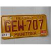 Image 1 : 1976 Manitoba License Plate 