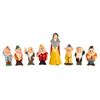 Image 1 : A Snow White and Seven Dwarfs Lincoln Logs Figure Set.