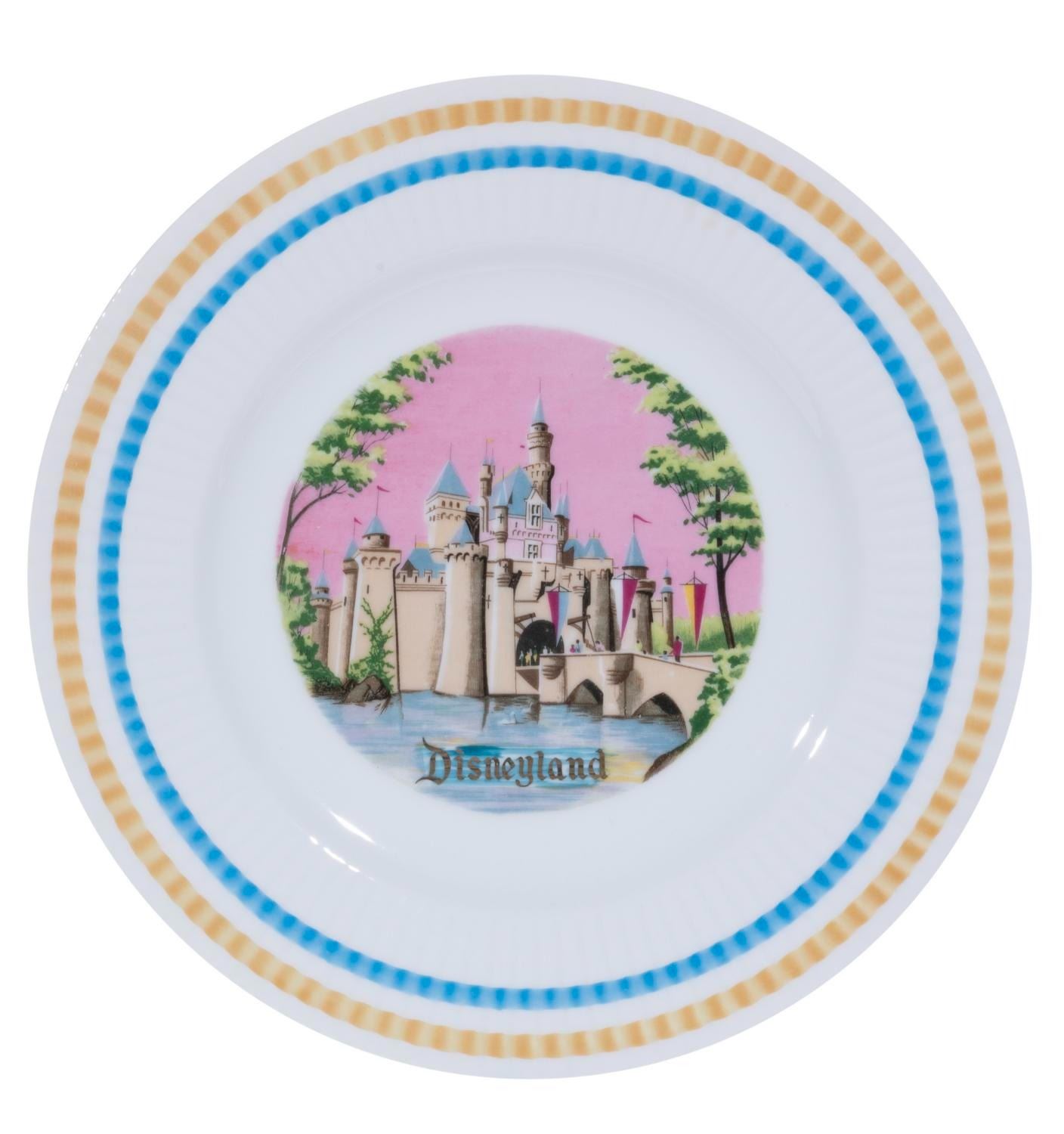 A Pair Of Disneyland Sleeping Beauty Castle Plates Van Eaton Galleries a-pair-of-disneyland-sleeping-beauty-castle-plates-van-eaton-galleries