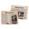 Image 1 : A Pair of The Disney Times Newspapers.