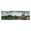Image 1 : A Frontierland and Mark Twain Panorama Postcard.