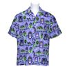 Image 1 : A SHAG Haunted Mansion Purple Tiki Shirt.