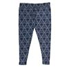 Image 1 : Haunted Mansion Gray Wallpaper Pajama Pants.