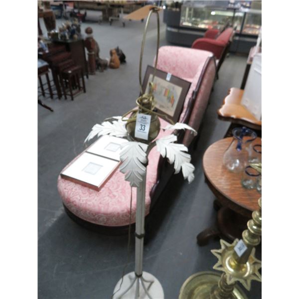 Floral Trim Floor Lamp - (No Shade)