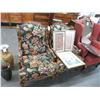 Image 1 : Needlepoint Print Floral Motif Wingback Chairs - Pair