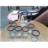 Image 1 : Blue Rim Glasses and Pitcher Set - 7