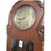 Image 2 : Lauffer Antique Carved Oak Grandfather Clock