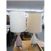 Image 1 : Contemporary White/Mauve Lamps - 2