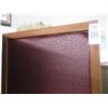 Image 2 : Oak Trim Maroon 3 Panel Privacy Screen