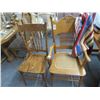 Image 1 : Vintage Tiger Oak Armchair/Side Chair - 2