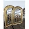 Image 1 : Ornately Framed Arched Top Mirrors - Pair - No Shipping