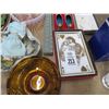 Image 2 : Oriental Lidded Dish, Gentry Knife Set, Art, Depression Glass, Dishes, Frogs, Royal Doulton Crystal