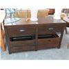 Image 1 : Mocha 4 Drawer Hall Table/Console