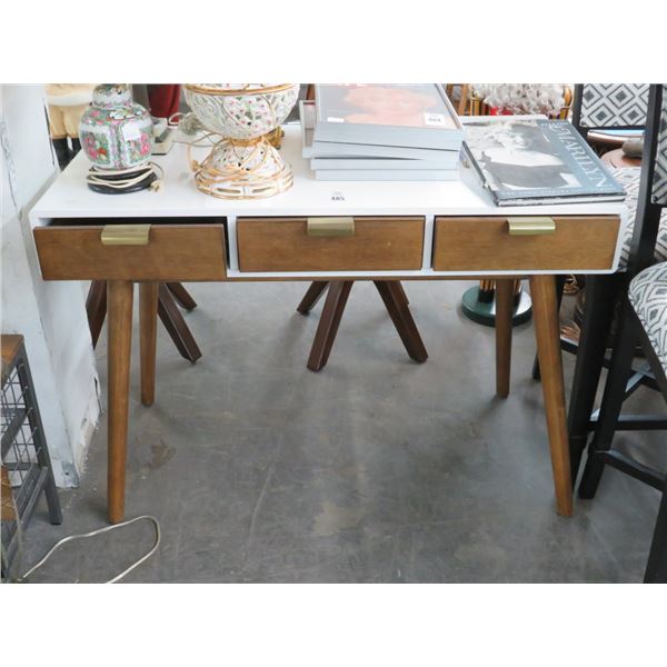 60's Style Contemporary 3 Drawer Writing Desk