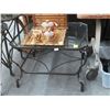 Image 1 : Ornamental Iron Base Coffee/End Table Set