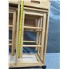 Image 16 : PW Space-Saver Rolling Wooden Cart w/ 2 Nesting Stools & 2 Drawers 28"x14"x33"H