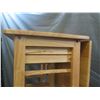 Image 18 : PW Space-Saver Rolling Wooden Cart w/ 2 Nesting Stools & 2 Drawers 28"x14"x33"H