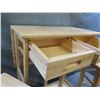 Image 3 : PW Space-Saver Rolling Wooden Cart w/ 2 Nesting Stools & 2 Drawers 28"x14"x33"H