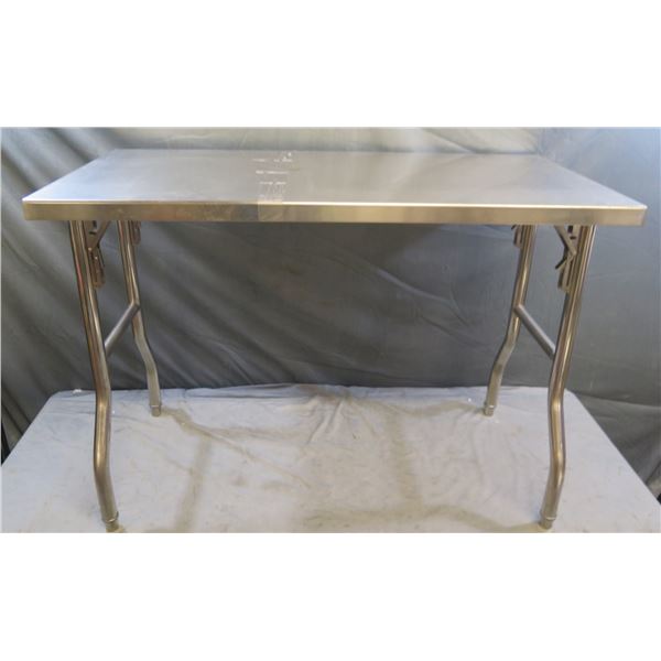 Folding Metal Table 48"x24"x33"H