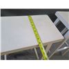 Image 8 : Qty 2 Wooden Stools w/ Footrests 17"x9"x29"H