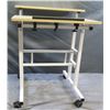 Image 1 : Rolling 2-Tier Wooden Adjustable Table/Work Desk 24"x24"x28"