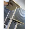 Image 8 : Rolling 2-Tier Wooden Adjustable Table/Work Desk 24"x24"x28"
