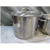 Image 2 : Qty 2 Oster & Cooking Light Stock Pots w/ Handles & Lids & Metal Bowl, Misc Sizes